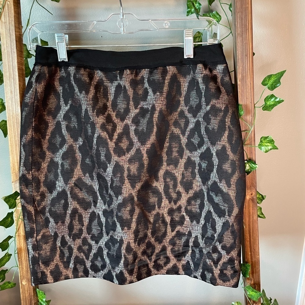 ANIMAL Print Mini Skirt Ann Taylor Size 2P